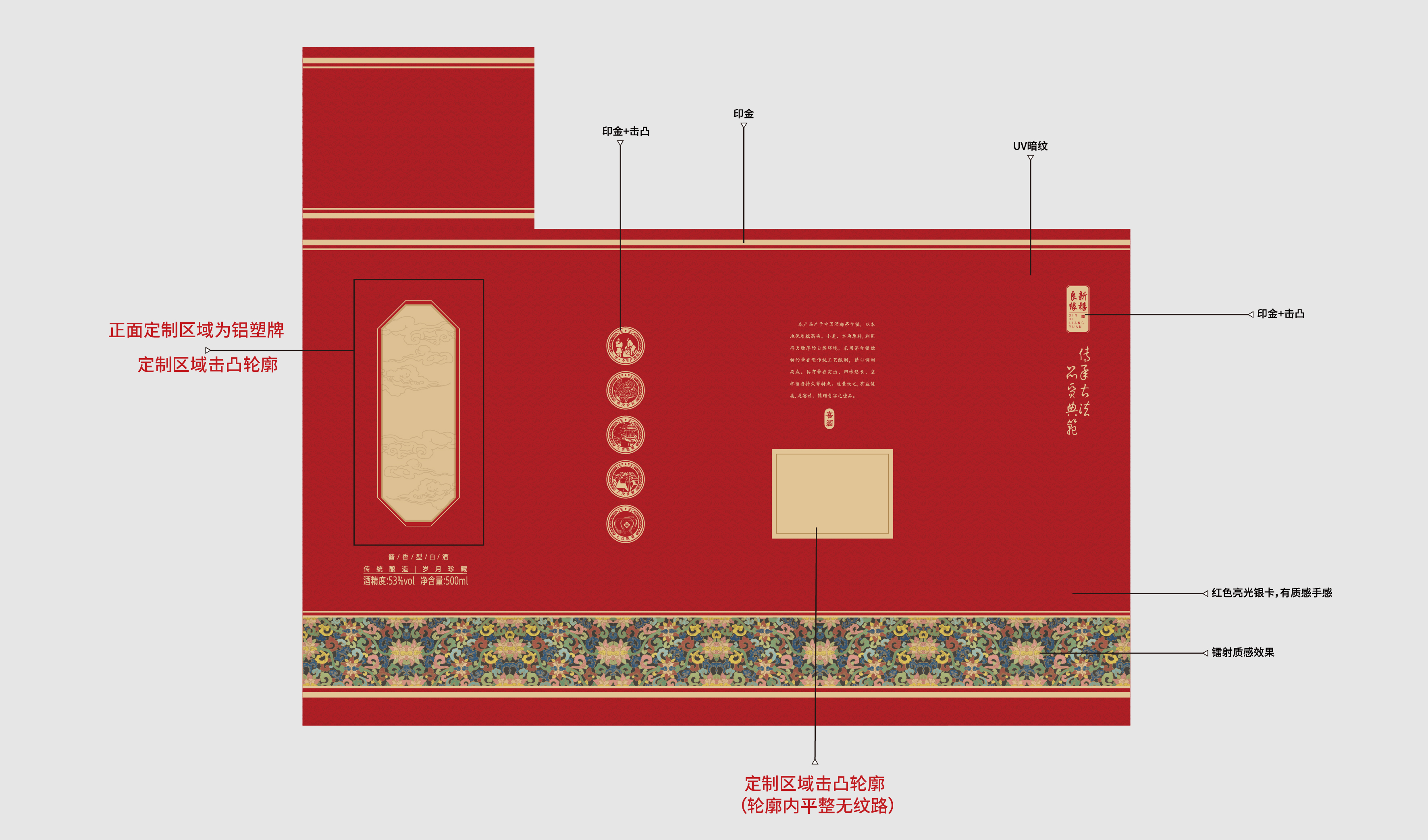 婚宴&mdash;&mdash;新禧良缘 酒包装设计 平面文件
